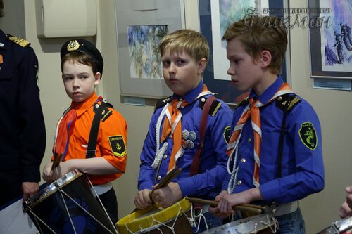 Открытие выставки работ  художника-иллюстратора Евгении Ивановны Стерлиговой YE1A0491